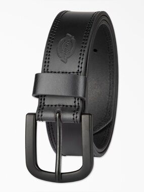 Dickies - Black Leather Belt